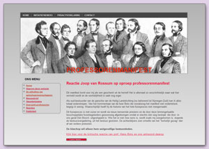 Website met het ‘professorenmanifest’