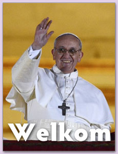 Welkom paus Franciscus