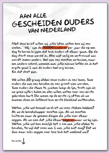 Brief aan alle gescheiden ouders van Nederland
