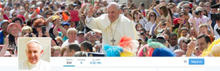 22 miljoen volgers voor paus Franciscus op Twitter