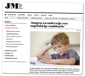 J/M ‘Jongens en onderwijs: een ongelukkige combinatie’