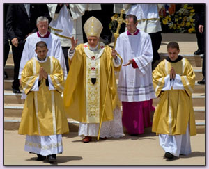 Paus Benedictus XVI in Nazareth