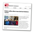 Brabants Dagblad: Ouders willen alleen maar dat kinderen scoren