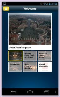 Pope App - Webcams