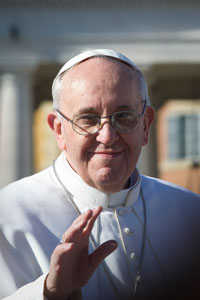 Paus Franciscus (foto: Jeffrey Bruno)