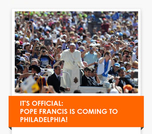 Paus Franciscus definitief naar Wereldgezinsdagen 2015