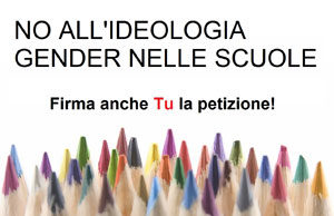 No all'ideologia gender nelle scuole