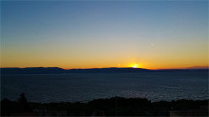 Zonsondergang in Kroatië